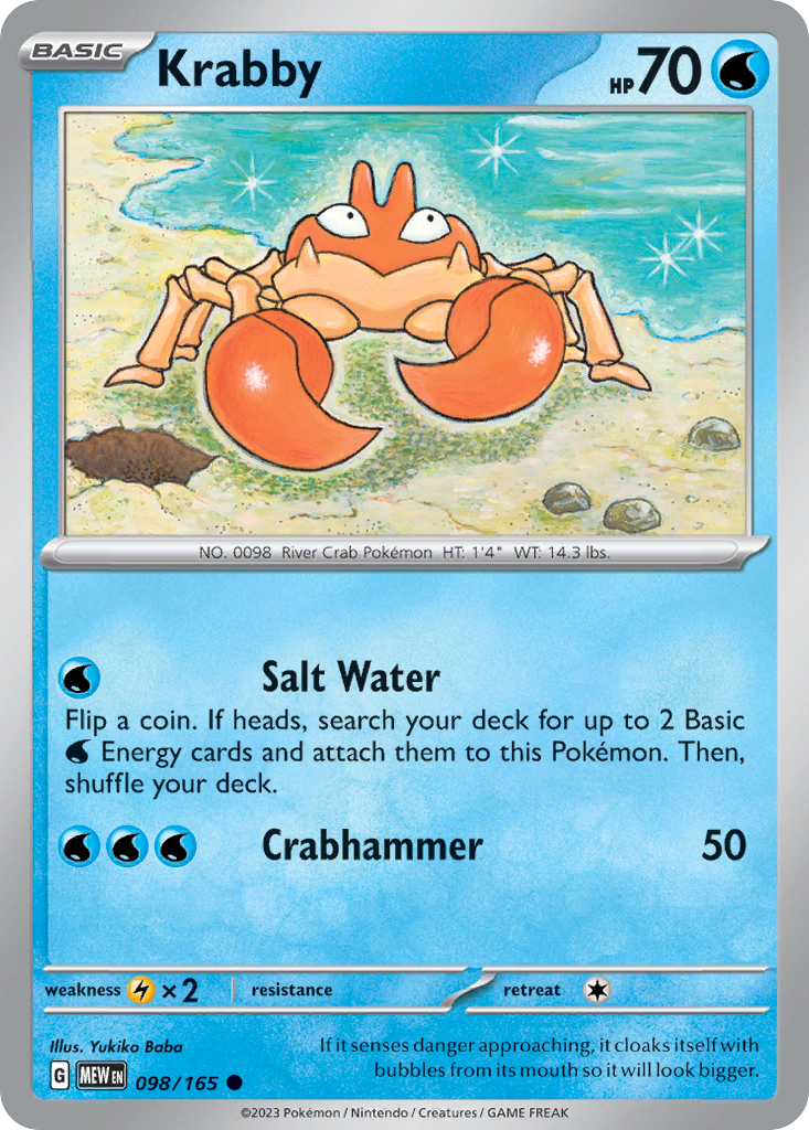 Krabby - Scarlet & Violet 151