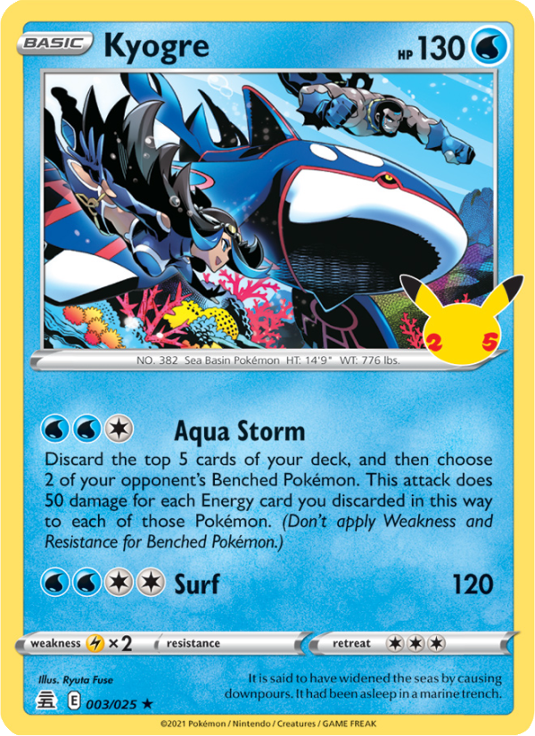 Kyogre - Celebrations