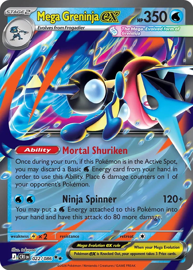 Mega Greninja ex - Chaos Rising