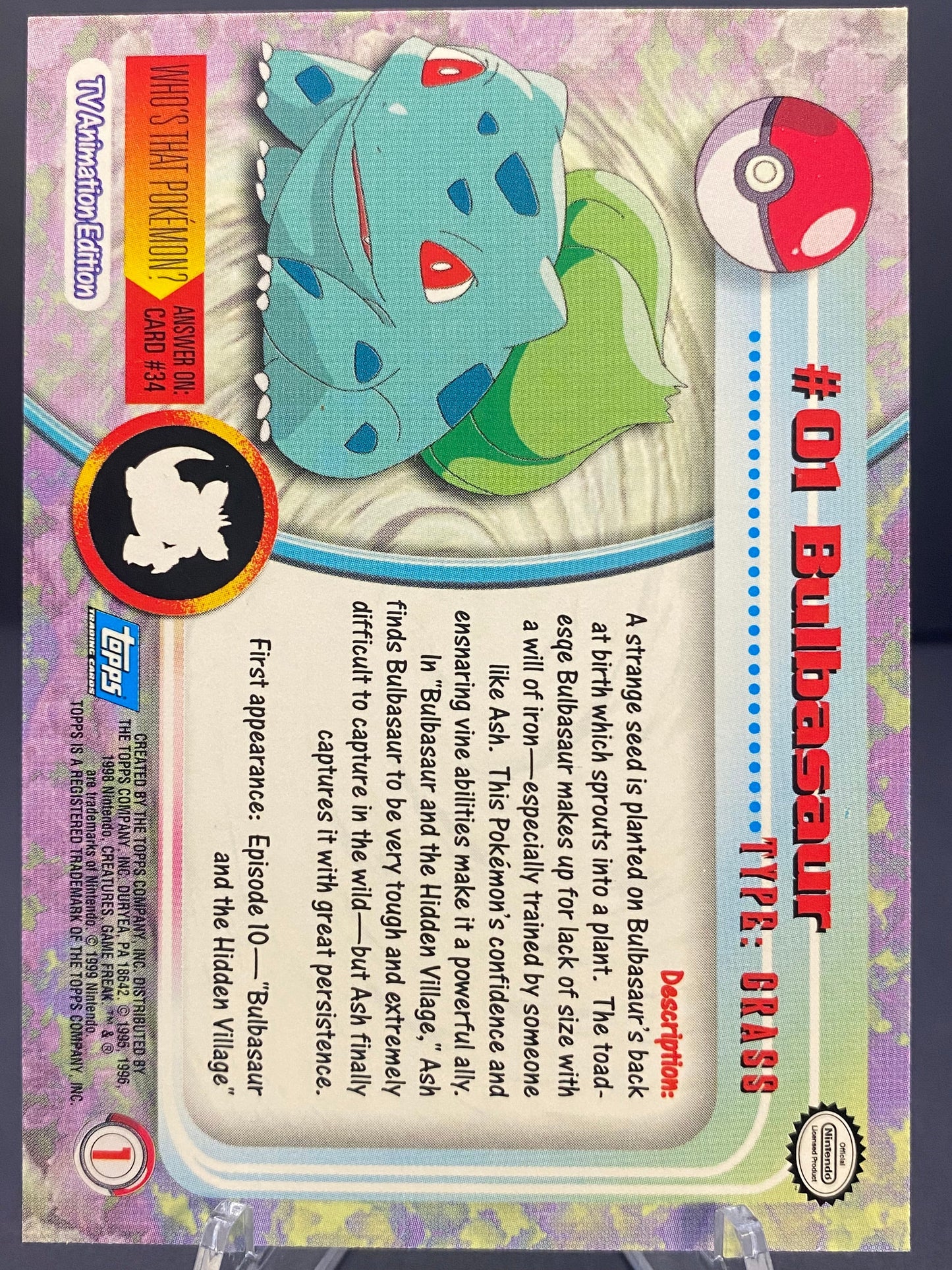 Bulbasaur Topps - Series 1