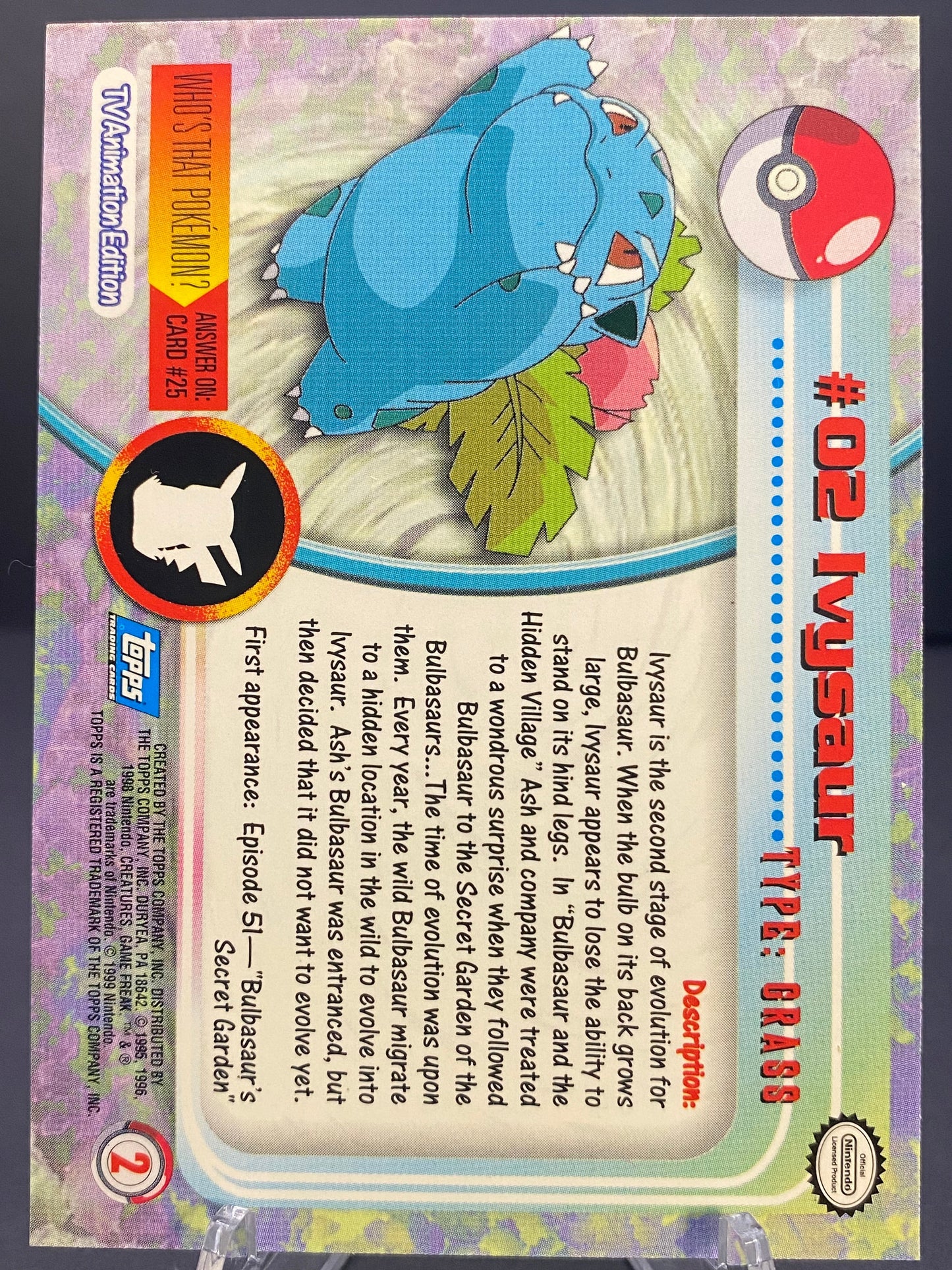 Ivysaur Topps - Series 1