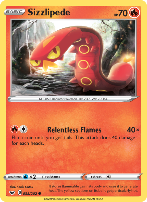 Sizzlipede - Sword & Shield