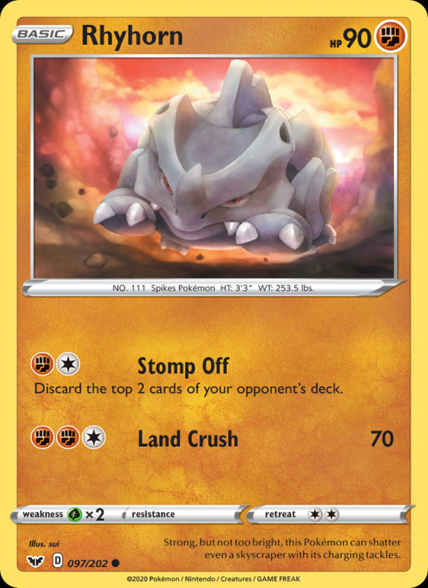 Rhyhorn - Sword & Shield