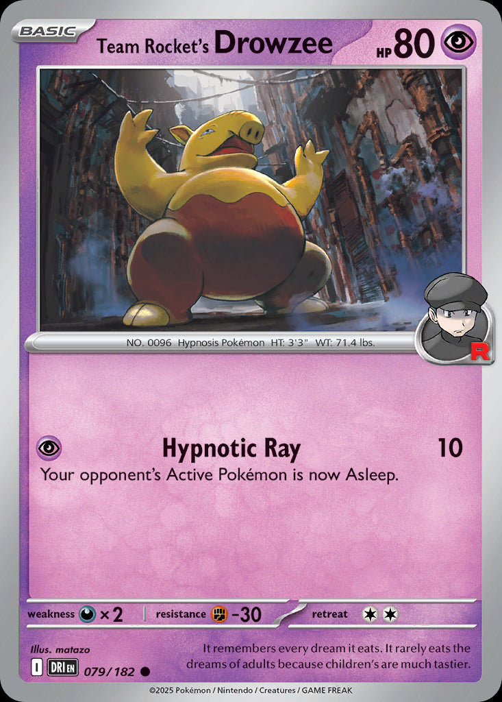 Team Rocket's Drowzee - Destined Rivals