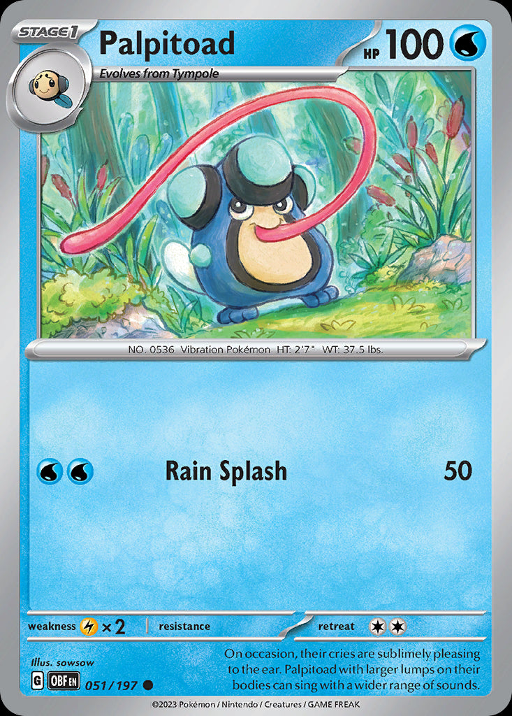 Palpitoad - Obsidian Flames