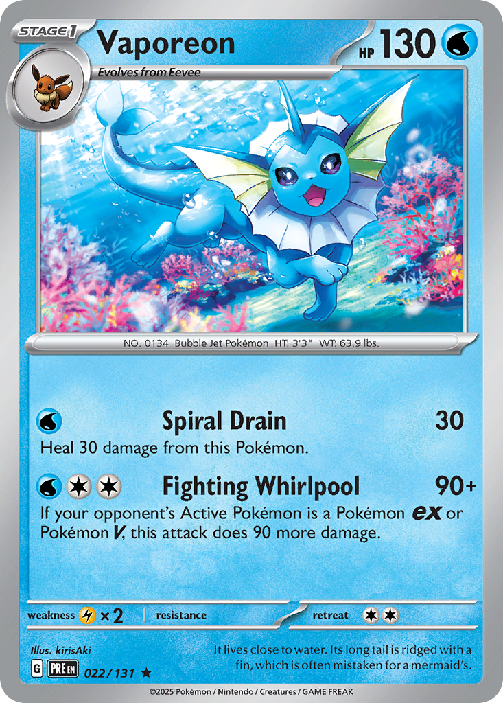 Vaporeon - Prismatic Evolutions