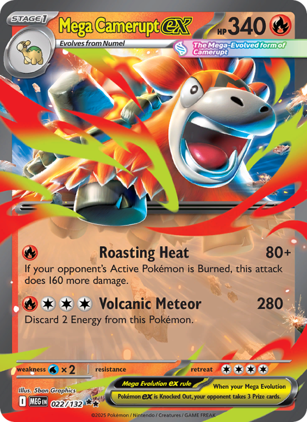 Mega Camerupt ex - Mega Evolution