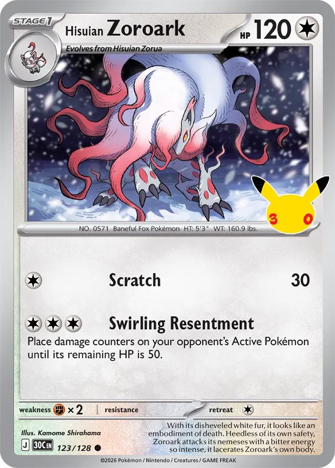Hisuian Zoroark - 30th Celebration