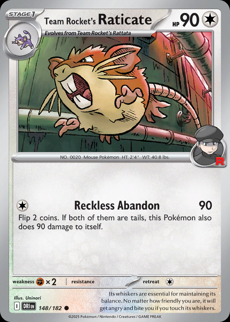 Team Rocket's Raticate - Destined Rivals