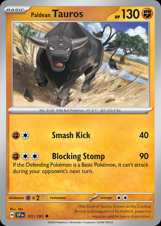 Paldean Tauros - Surging Sparks