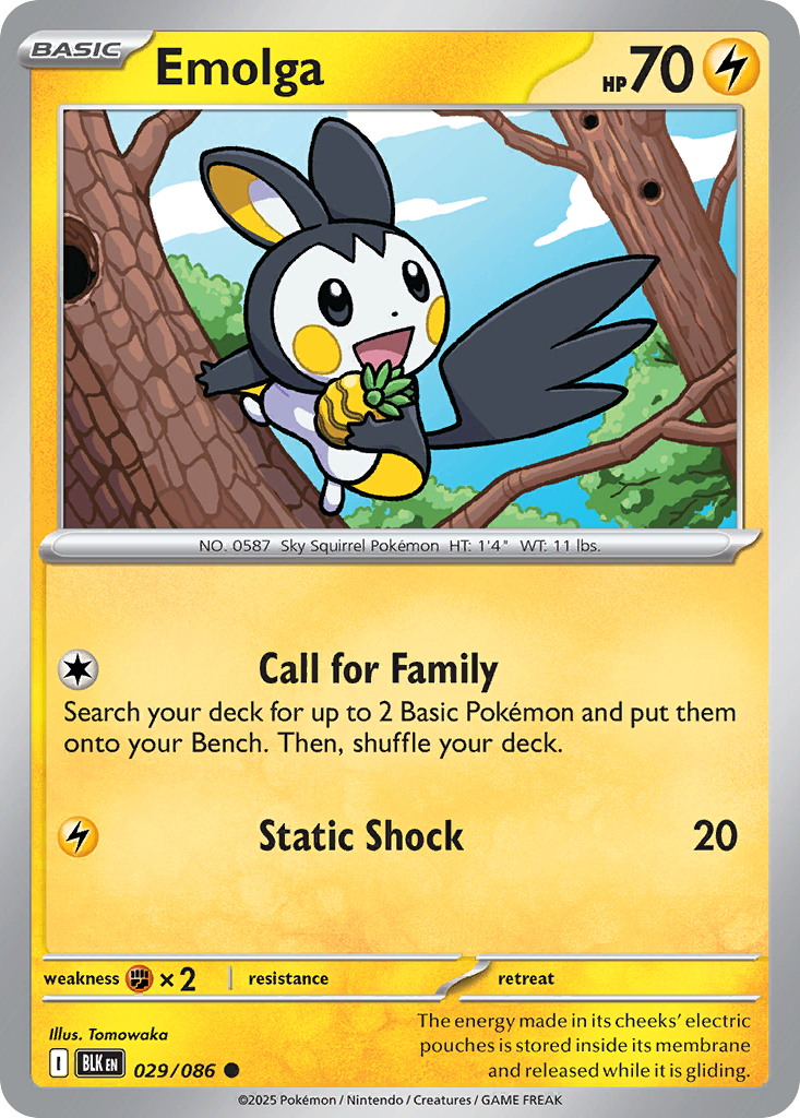 Emolga - Black Bolt