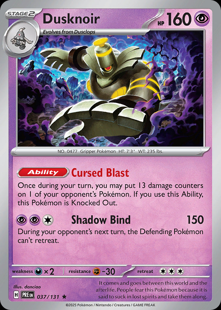 Dusknoir - Prismatic Evolutions