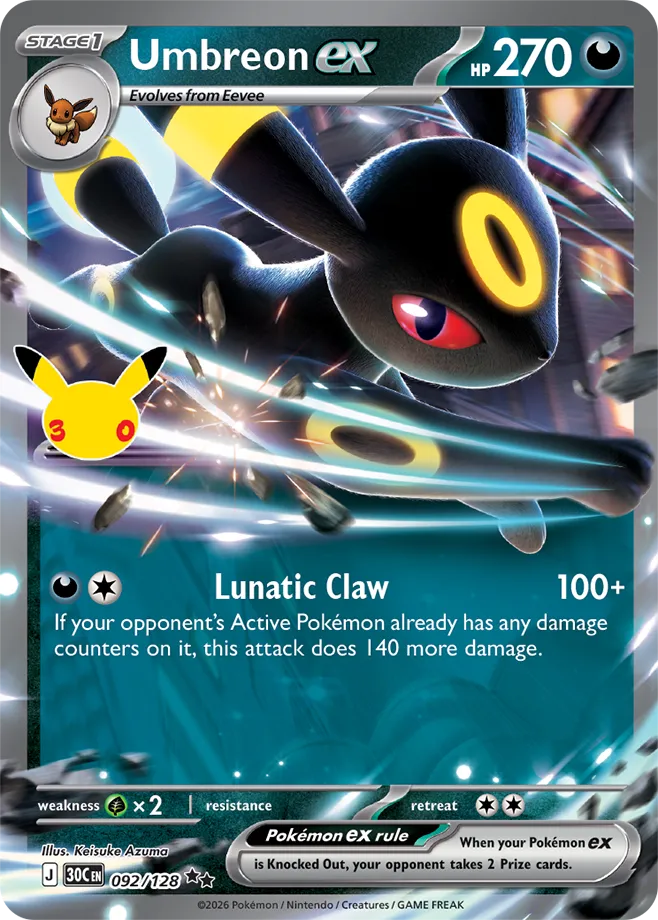 Umbreon ex - 30th Celebration