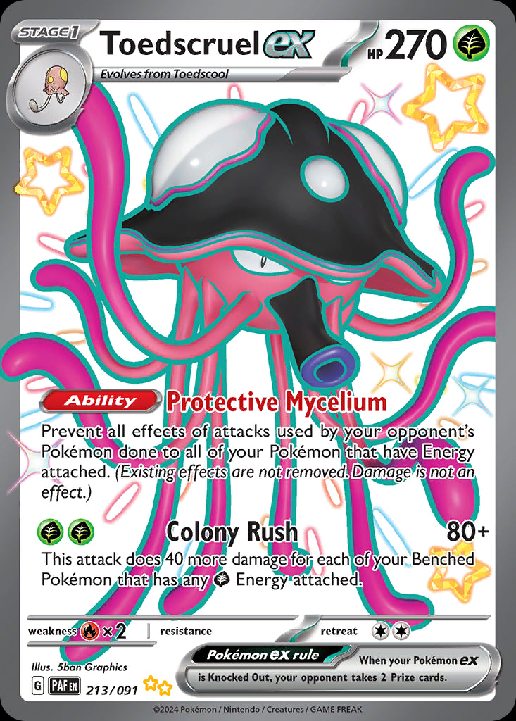 Toedscruel ex - Paldean Fates