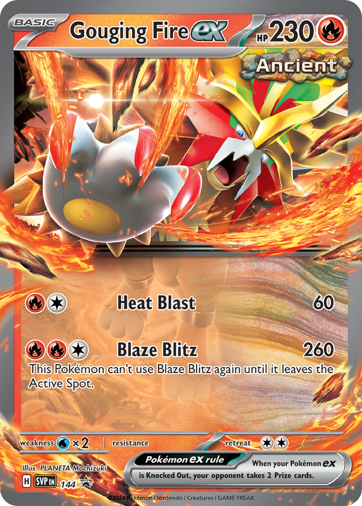 Gouging Fire ex - Scarlet & Violet Promos