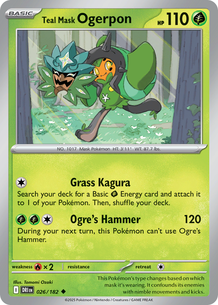 Teal Mask Ogerpon - Destined Rivals