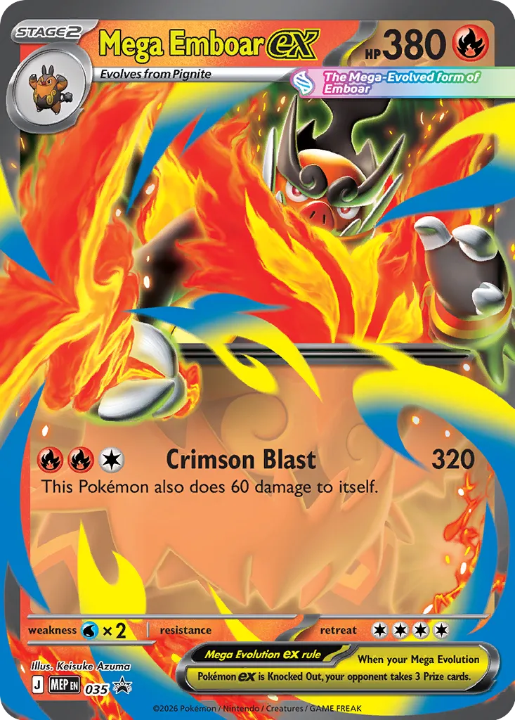 Mega Emboar ex - Mega Evolution Promos