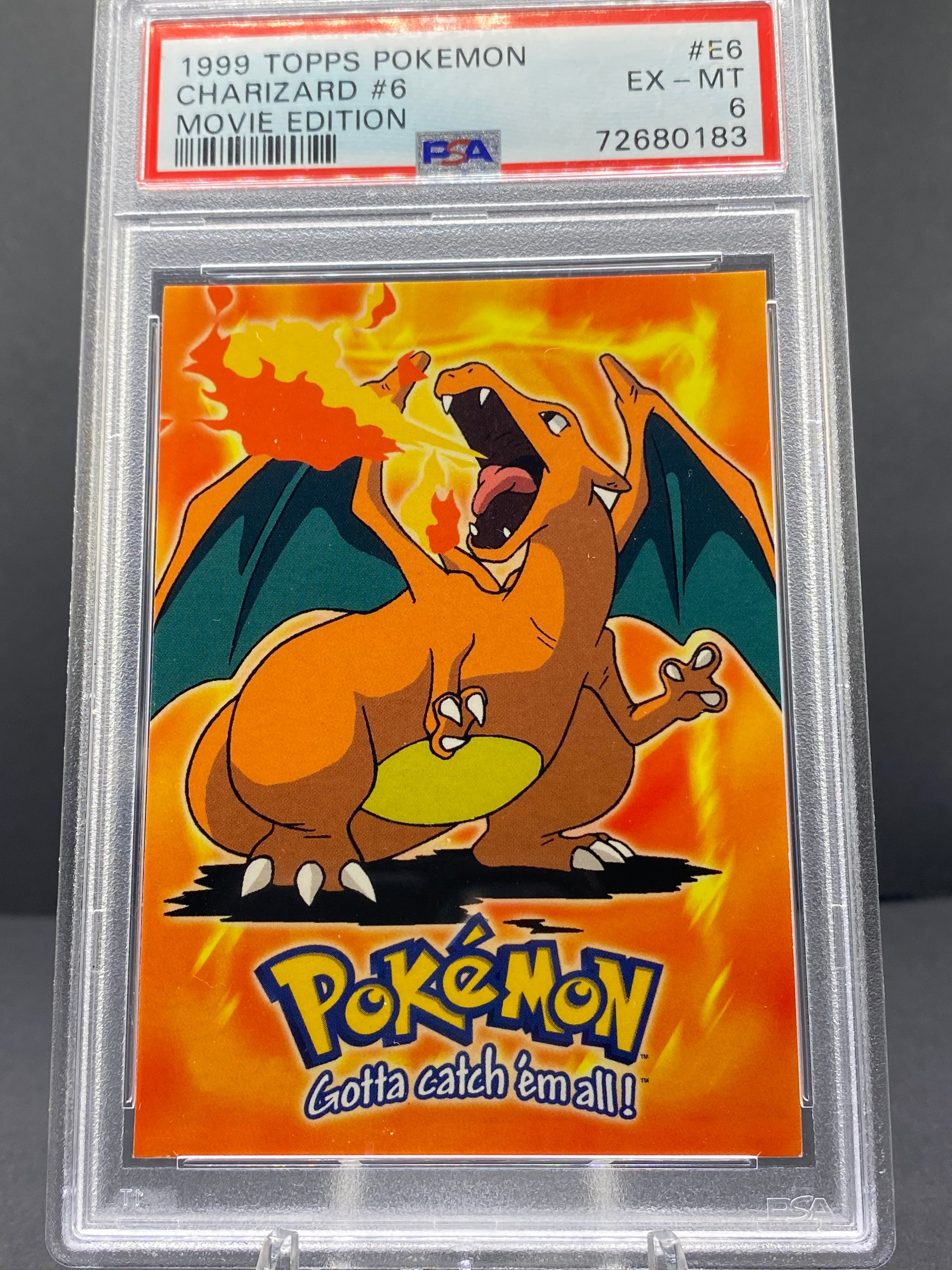 charizard pokemon card normal 006/151 - Charizard - Topps - Movie Edition (Normal, Grade 6