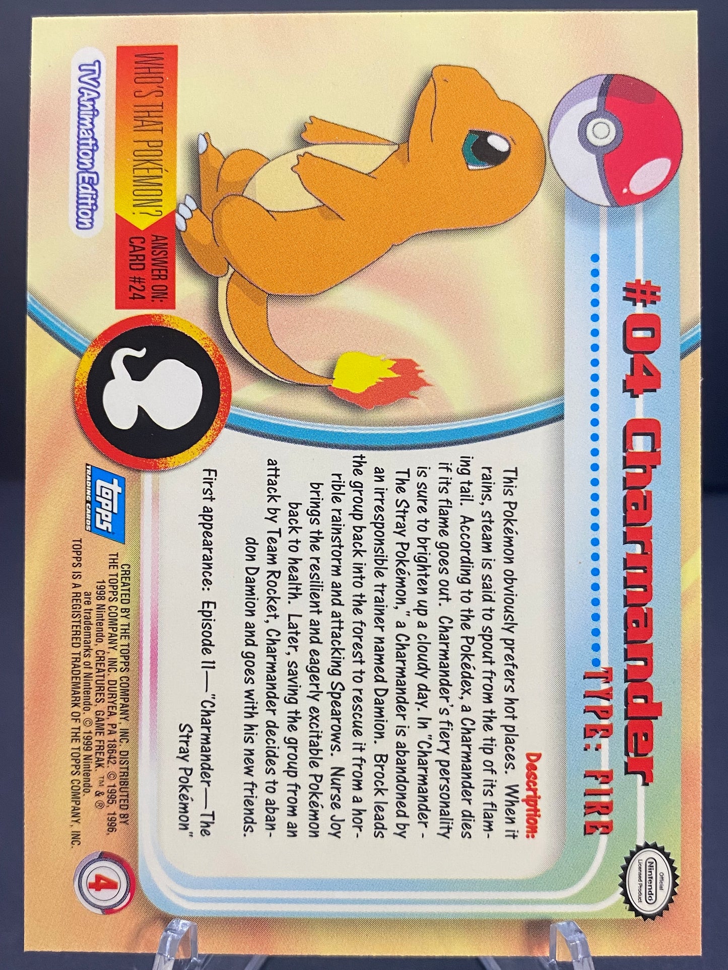 Charmander Topps - Series 1