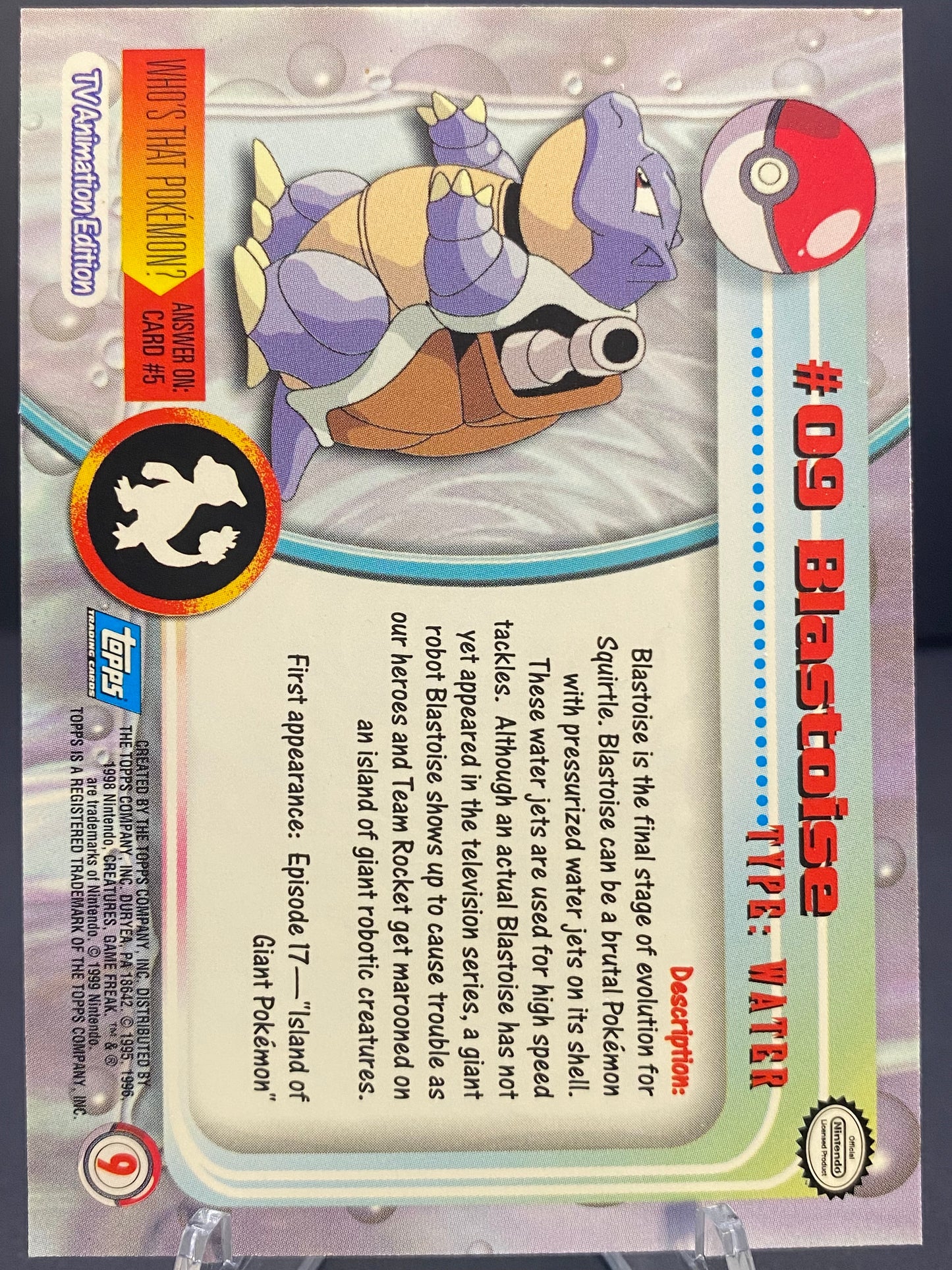 Blastoise Topps - Series 1