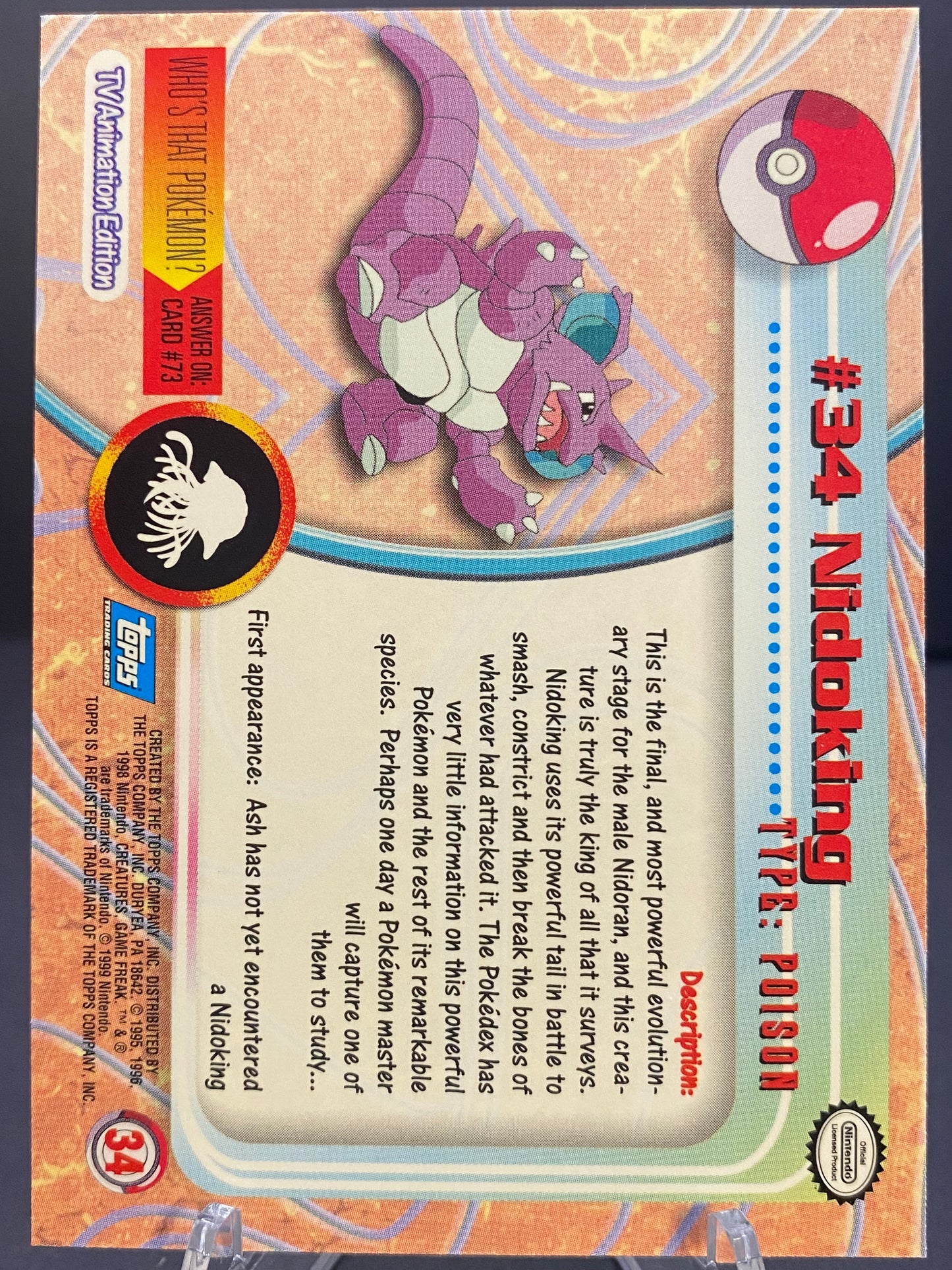 Nidoking Topps - Series 1