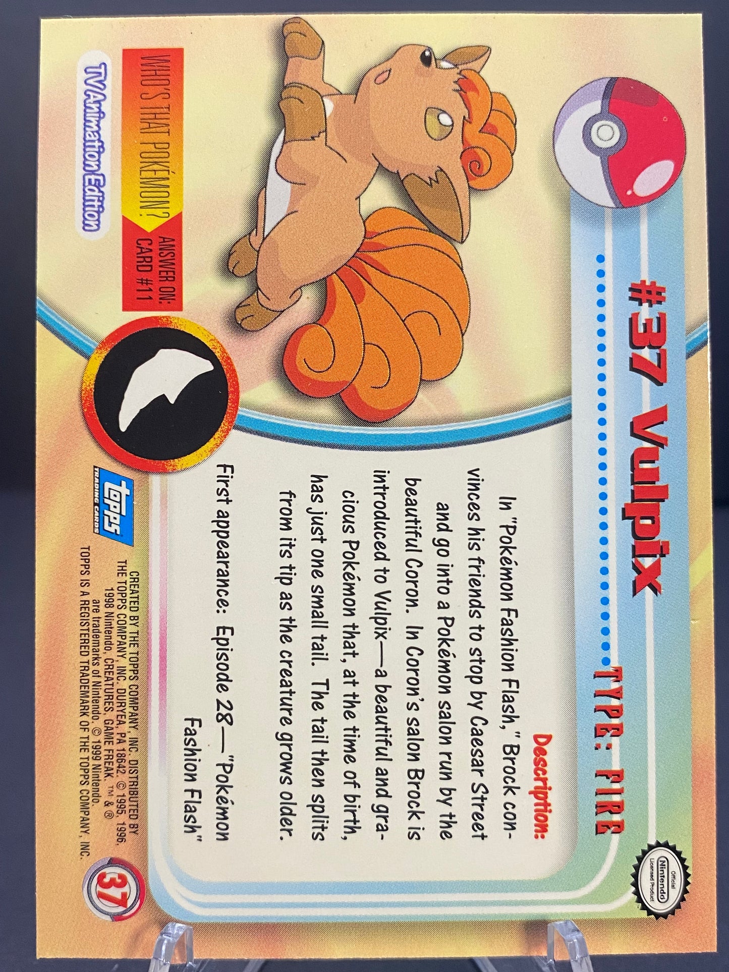 Vulpix Topps - Series 1