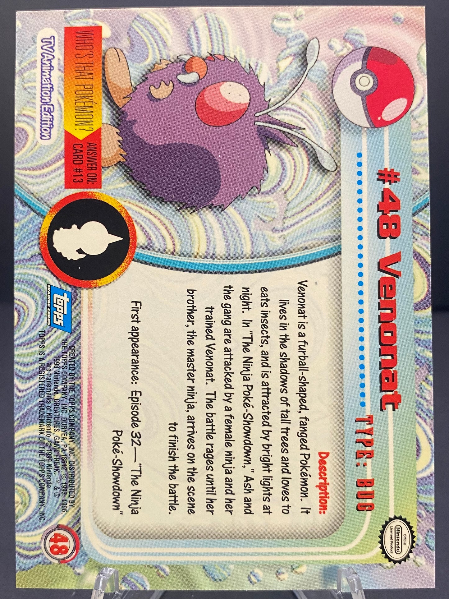 Venonat Topps - Series 1