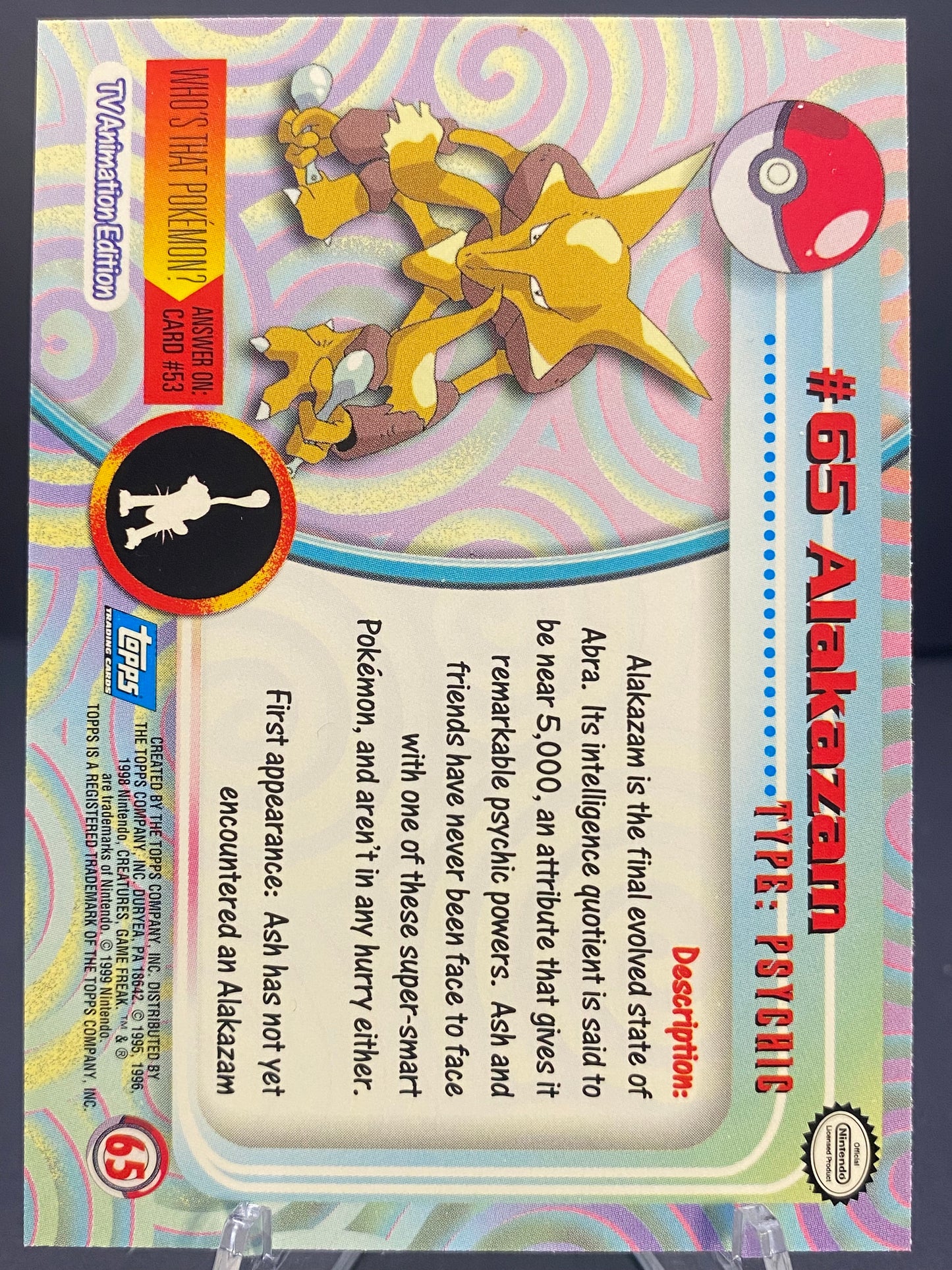 Alakazam Topps - Series 1