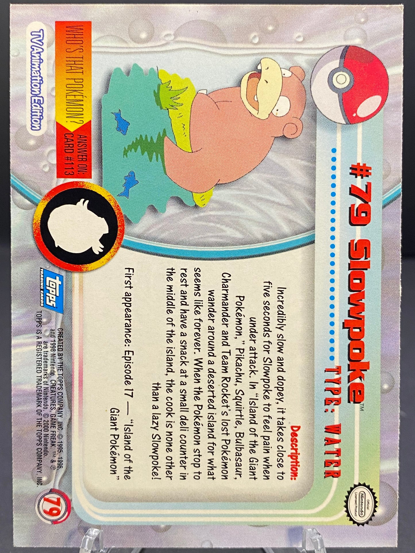 Slowbro Topps - Series 2