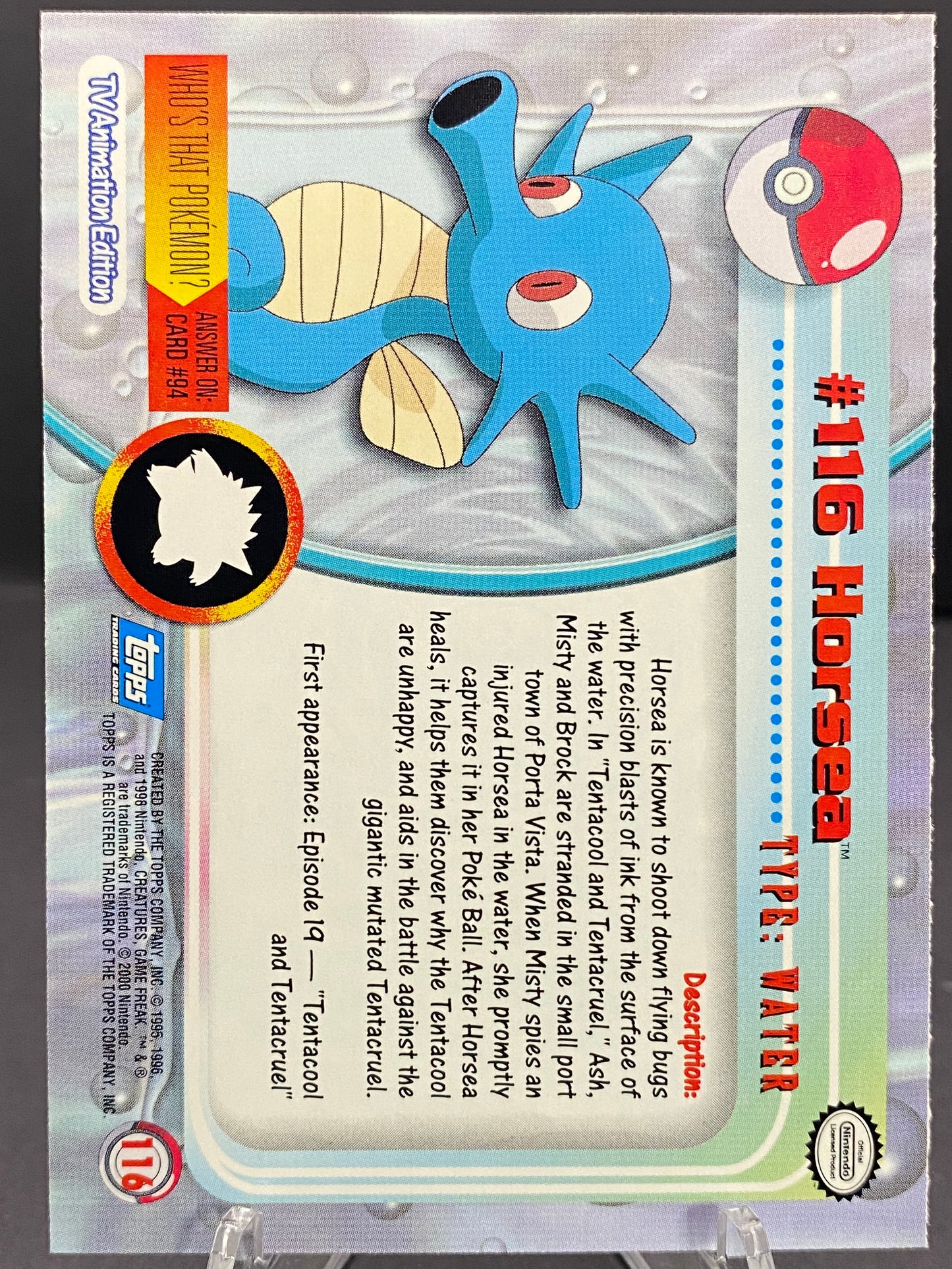 Horsea Topps - Series 2