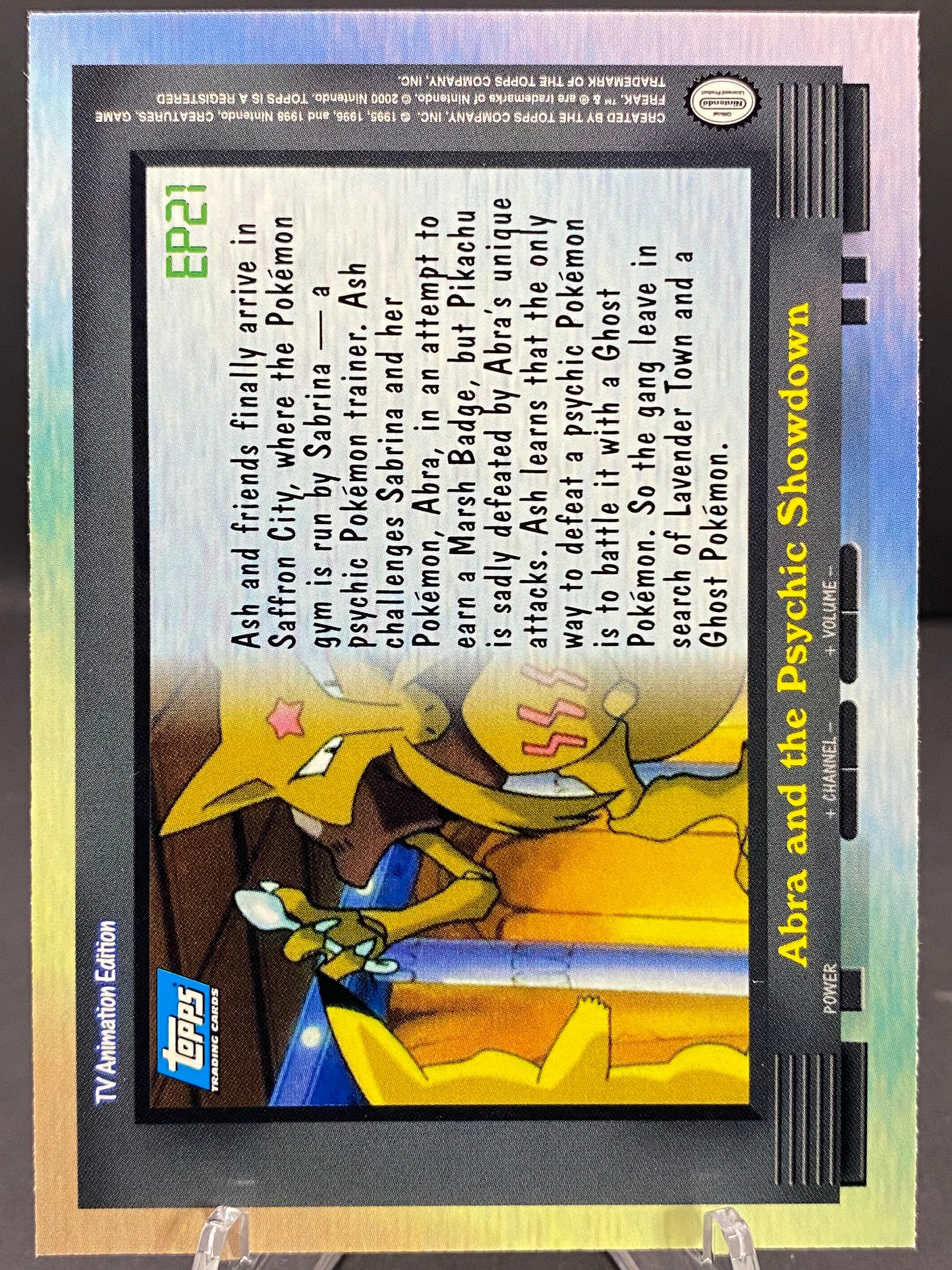 EP 21: Abra and the psychic showdown Topps - Series 2