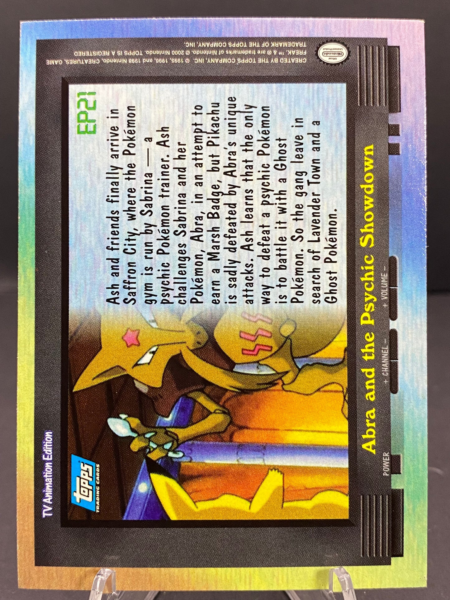 EP 21: Abra and the psychic showdown Topps - Series 2
