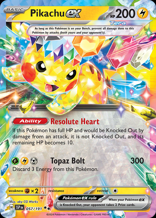 Pikachu ex - Surging Sparks