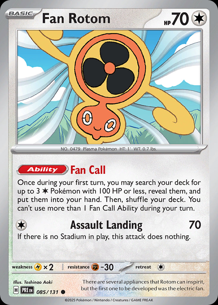Fan Rotom - Prismatic Evolutions