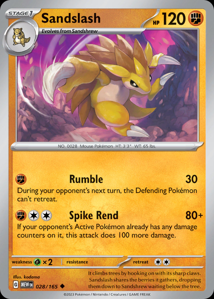 Sandslash - Scarlet & Violet 151