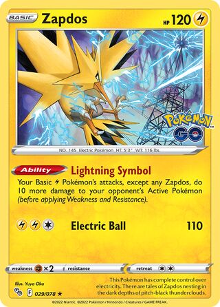 Zapdos - Pokémon GO