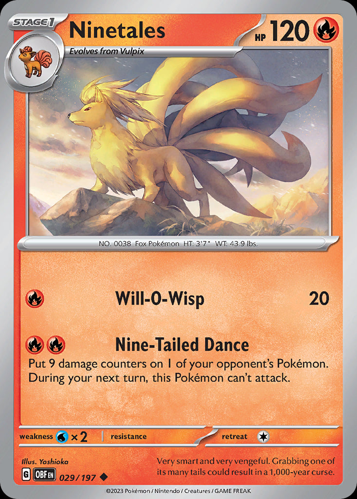 Ninetales - Obsidian Flames