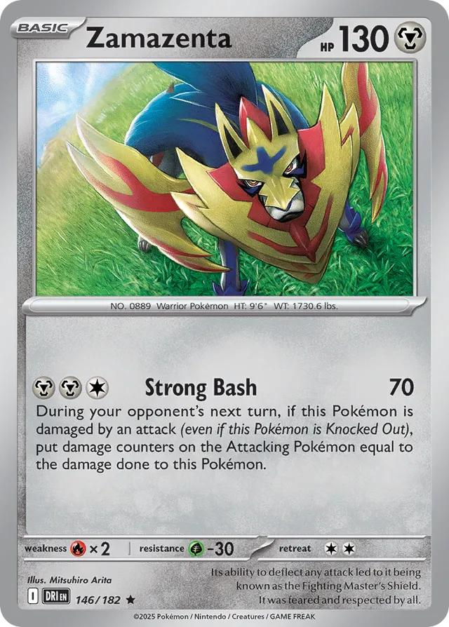 146/182 - Zamazenta - Destined Rivals (Reverse Holo)