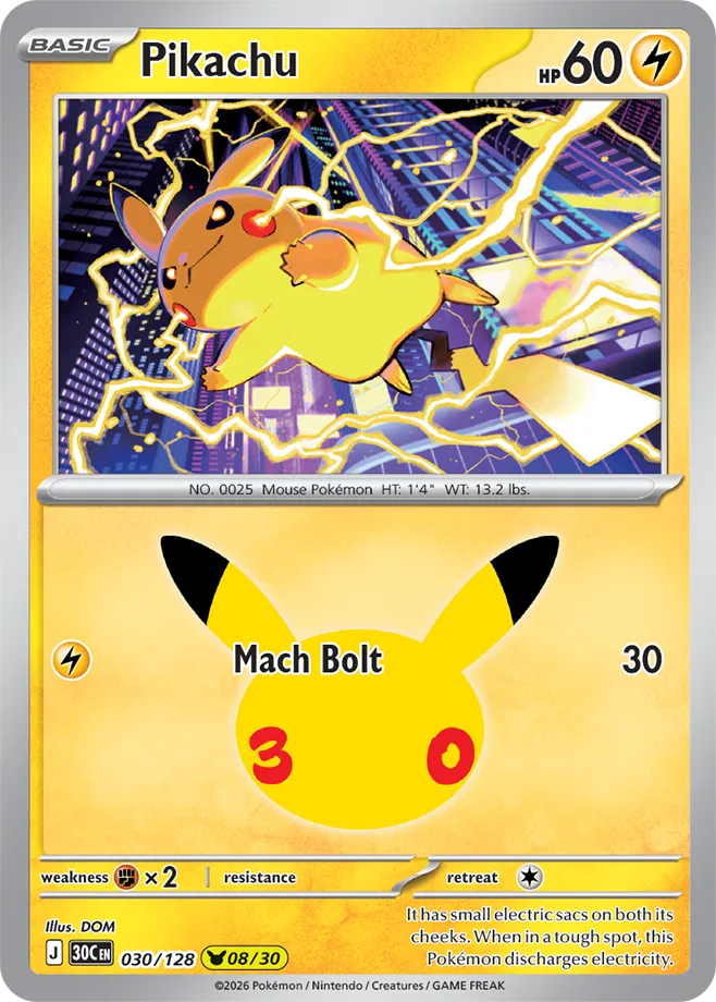 Pikachu - 30th Celebration