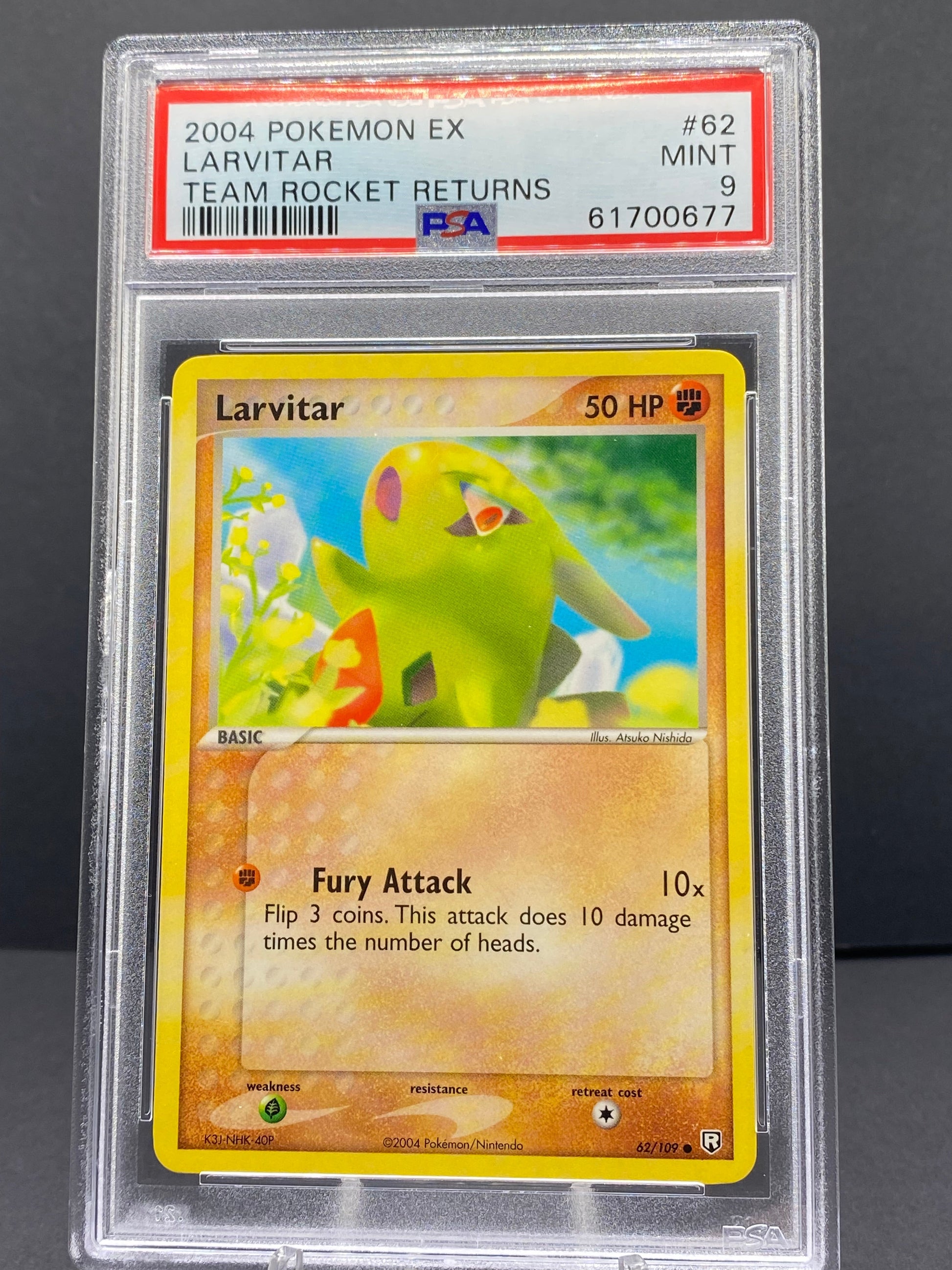 Larvitar EX Team Rocket Returns
