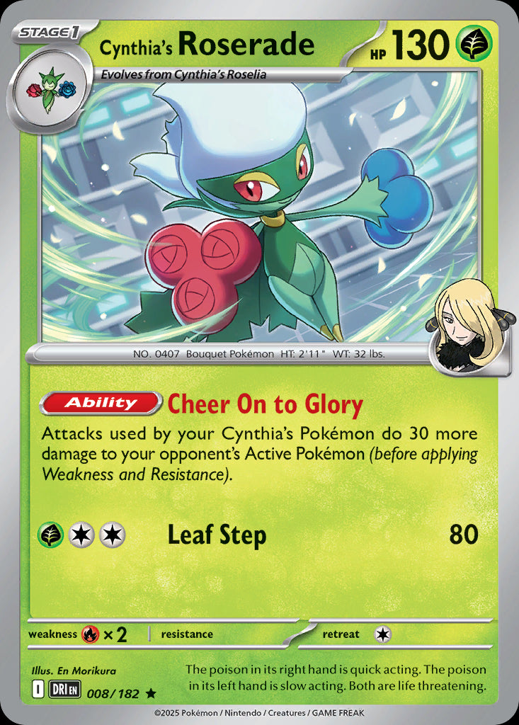 Cynthia's Roserade - Destined Rivals