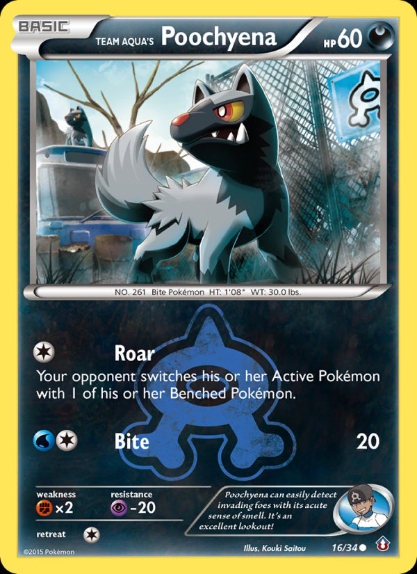 Team Aqua's Poochyena - Double Crisis