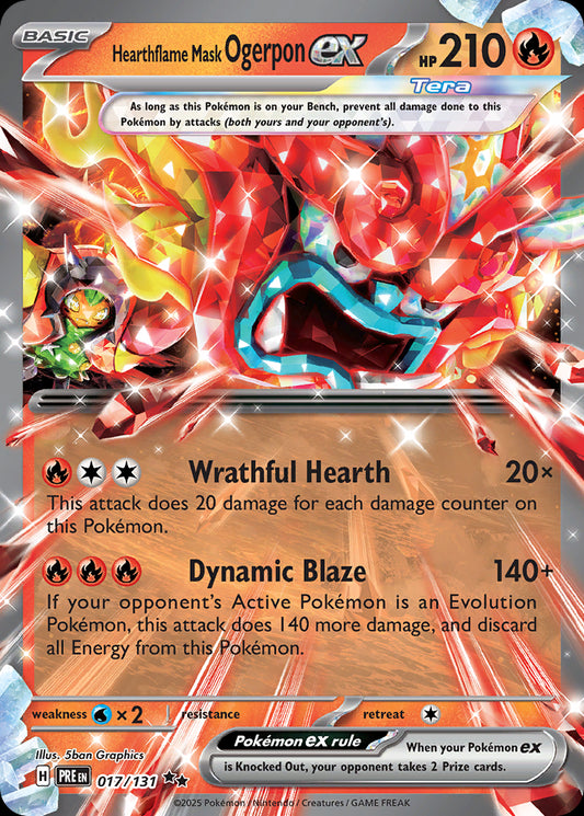 Hearthflame Mask Ogerpon ex - Prismatic Evolutions