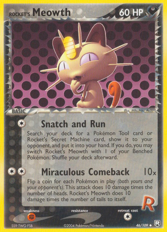 Rocket's Meowth - EX Team Rocket Returns