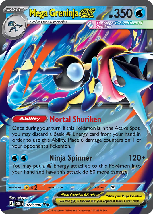 Mega Greninja ex - Chaos Rising