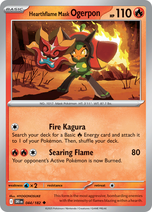 Hearthflame Mask Ogerpon - Destined Rivals