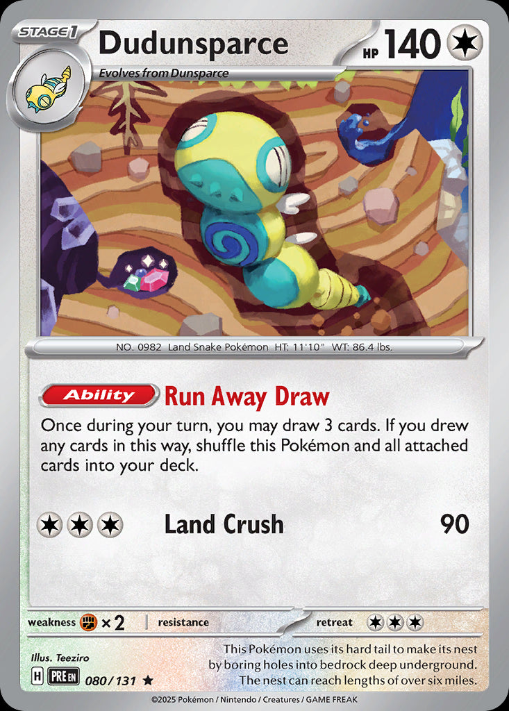 Dudunsparce - Prismatic Evolutions