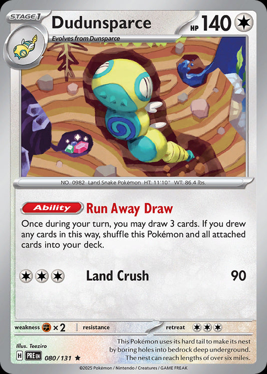Dudunsparce - Prismatic Evolutions