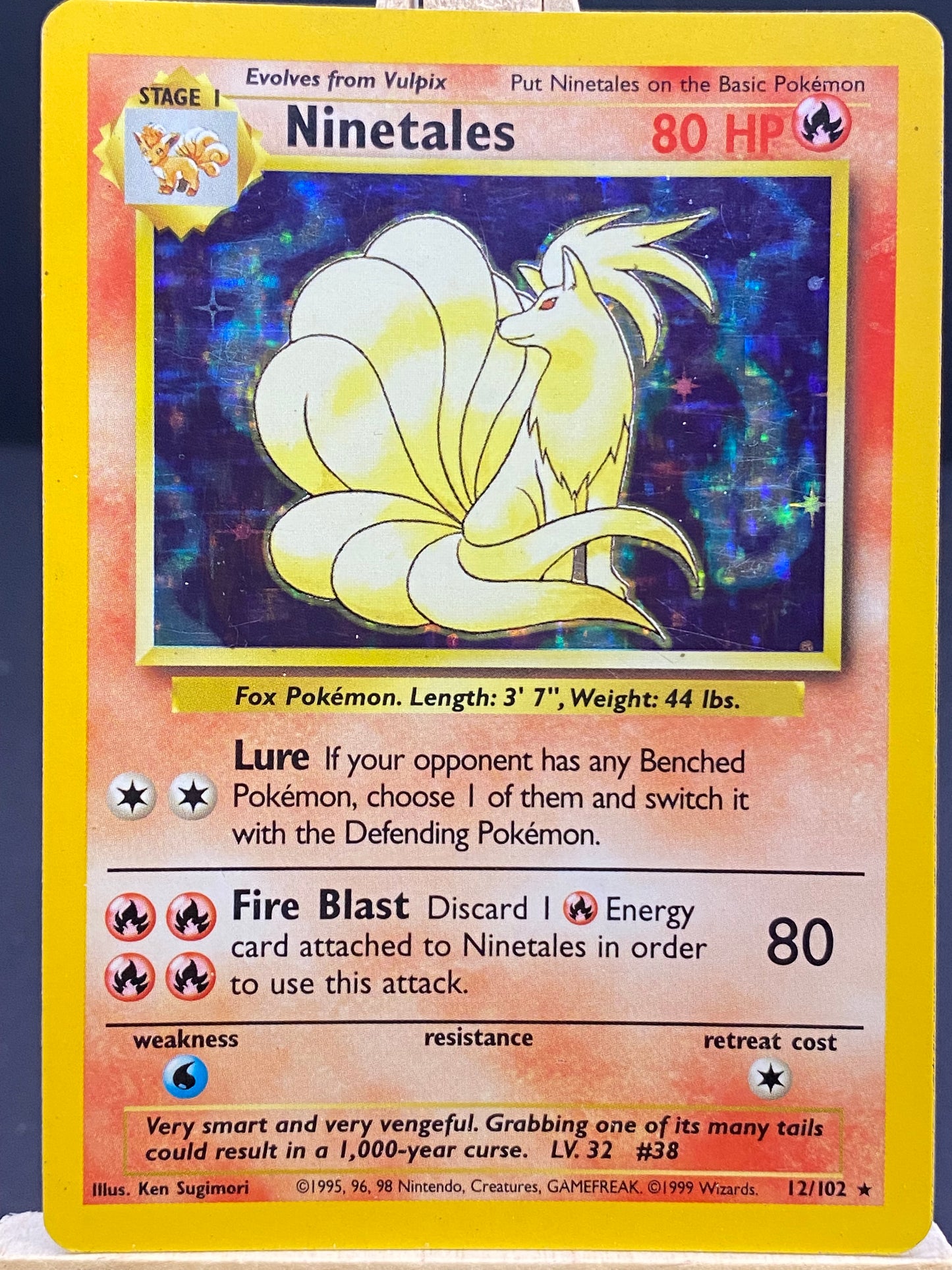 012/102 - Ninetales - Base Set (Normal Holo)
