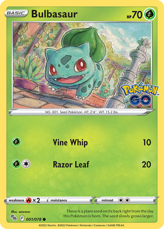 001/078 - Bulbasaur - Pokémon GO